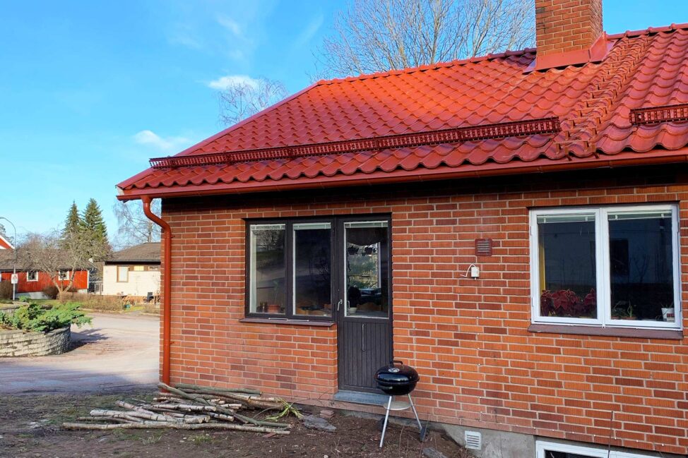 Nytt tak på ett hus i Linköping