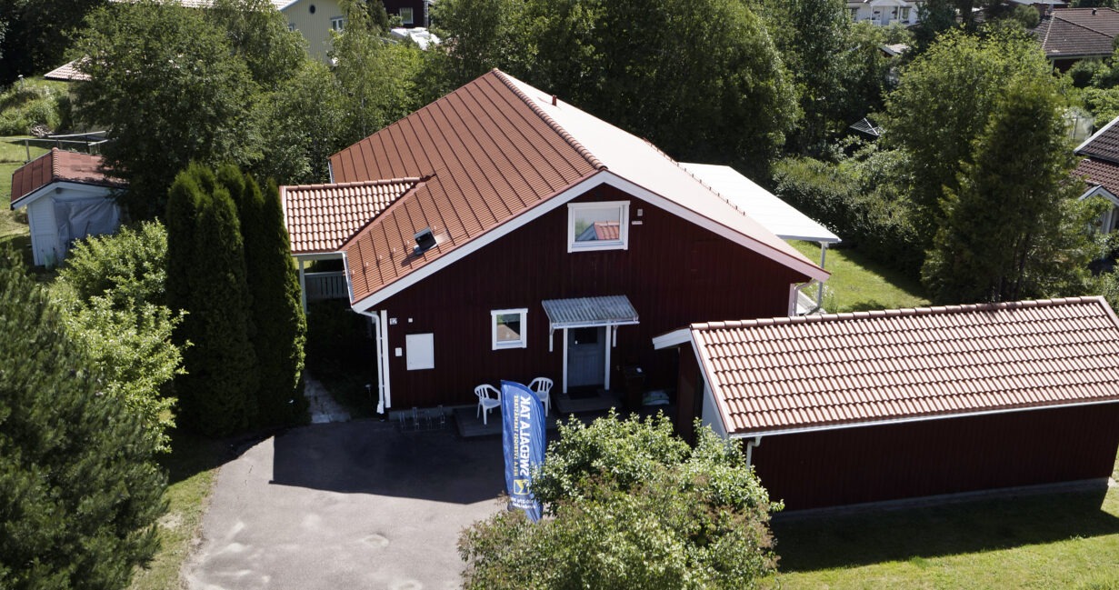 Nylagt tak efter takbyte i Lindesberg. Takläggare, takläggning Lindesberg, byta tak