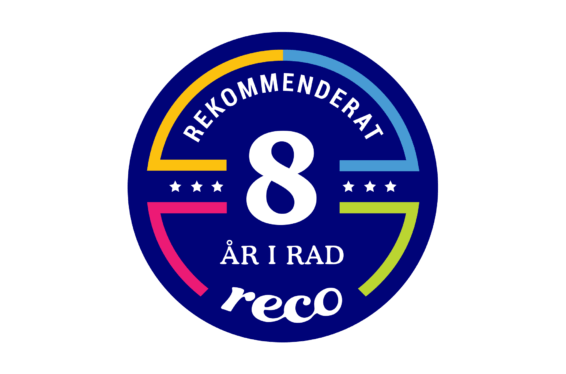 Reco logo - Swedala Tak är rekommenderat företag i 8 år