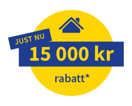 Kampanjdekal 15 000 kr rabatt.