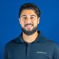 Porträtt bild av regionschef Ali Mehdi