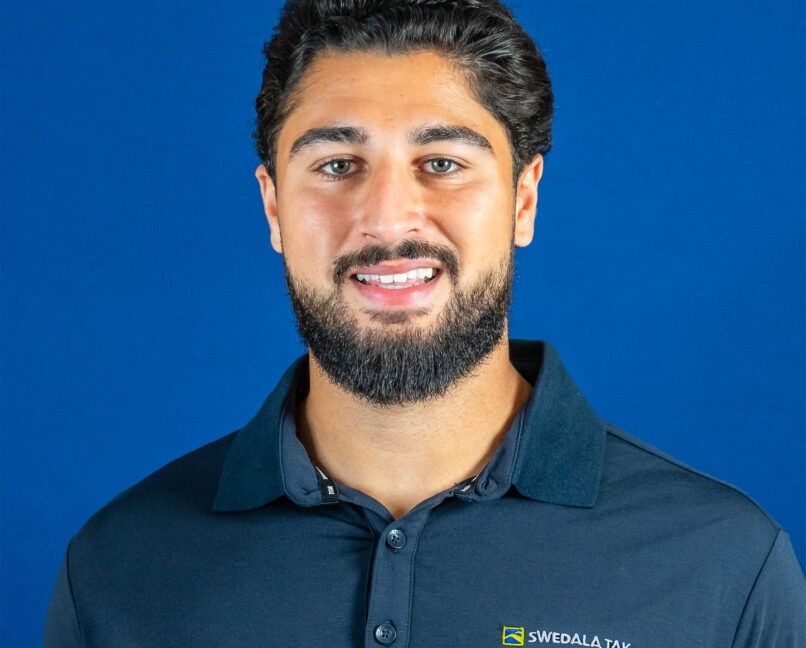 Porträtt bild av regionschef Ali Mehdi